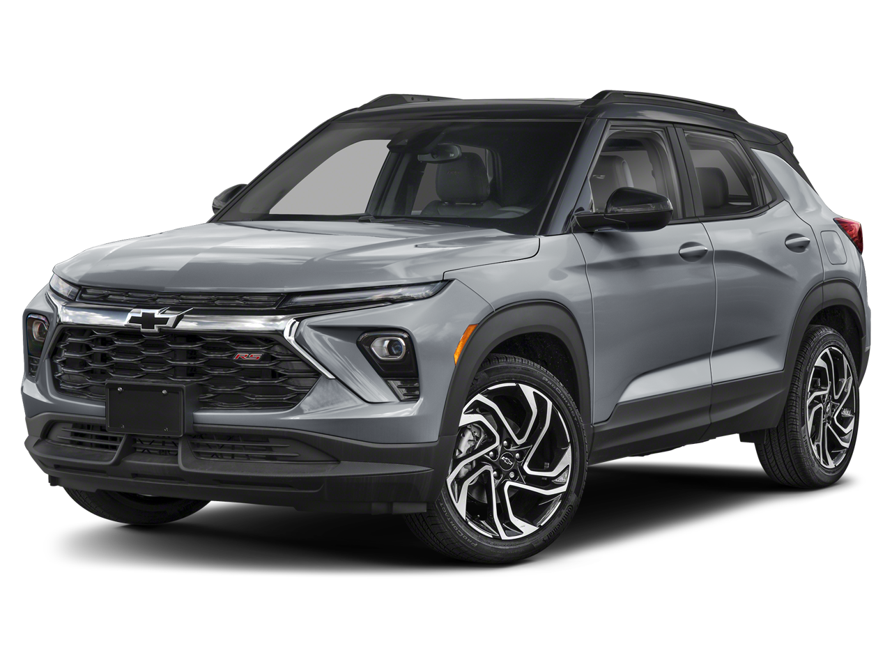 2024 Chevrolet TrailBlazer RS in Sterling Gray Metallic — front three-quarter view