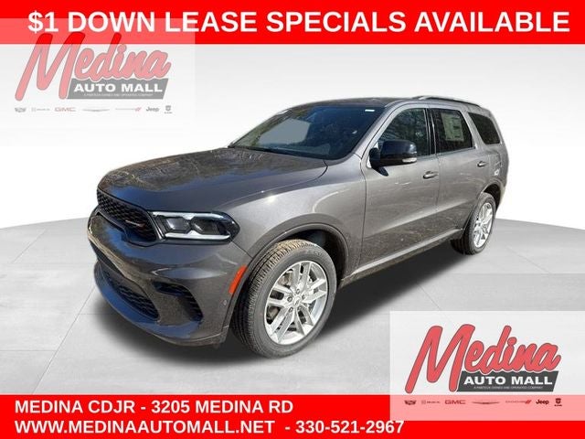 2026 Dodge Durango GT Plus in Vapor Gray Exterior Paint — front three-quarter view