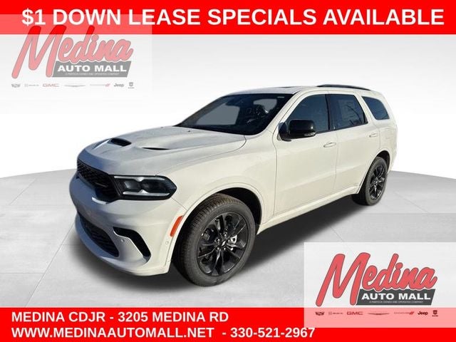 2026 Dodge Durango GT Plus in White Knuckle Clear-Coat Exterior Paint — front three-quarter view