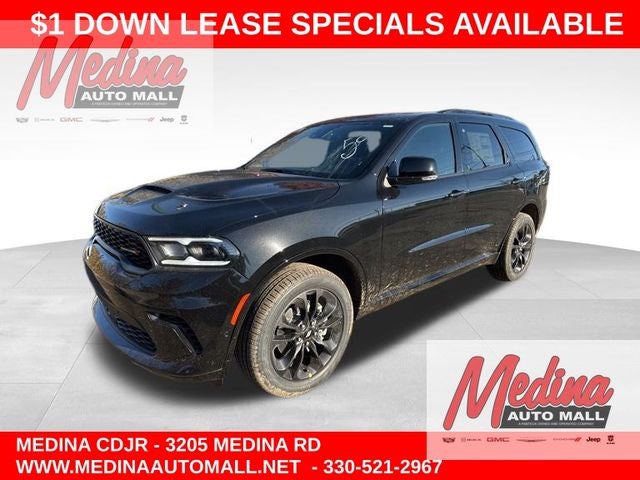 2026 Dodge Durango GT Plus in Diamond Black Clear-Coat Exterior Paint — front three-quarter view