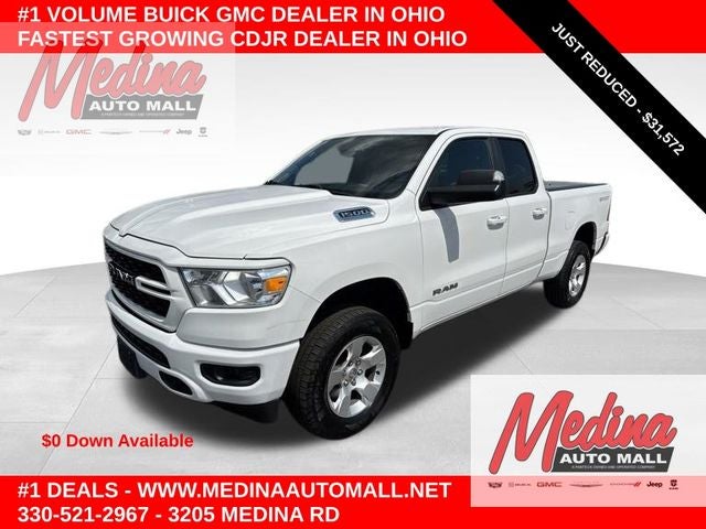 2023 RAM 1500 Big Horn/Lone Star in Bright White Clearcoat — front three-quarter view
