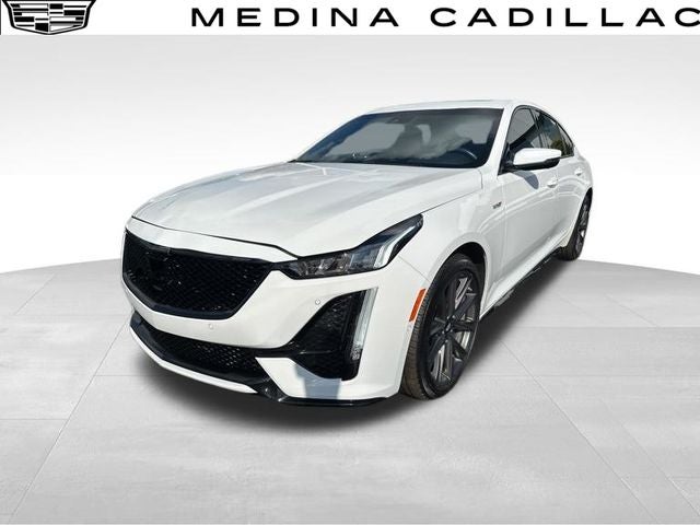 2024 Cadillac CT5 V-Series in Summit White — front three-quarter view