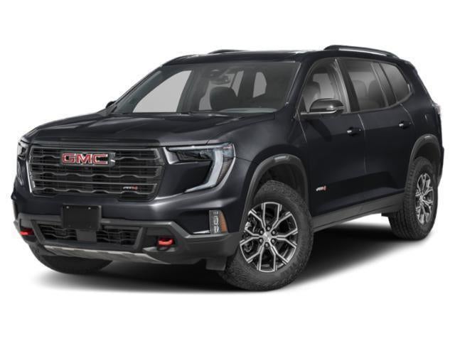 2024 GMC Acadia AT4 in Ebony Twilight Metallic — front three-quarter view