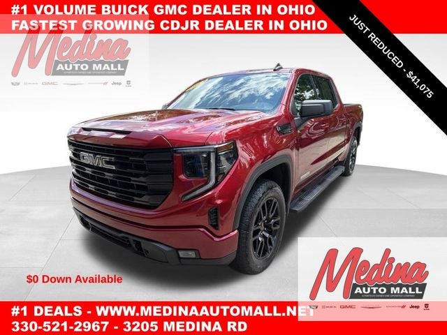 2024 GMC Sierra 1500 Elevation in Volcanic Red Tintcoat — front three-quarter view