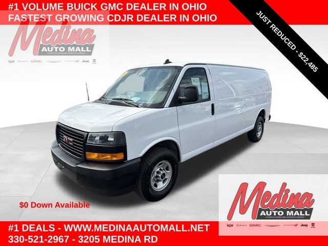 2023 GMC Savana 2500 Work Van in Summit White — front three-quarter view