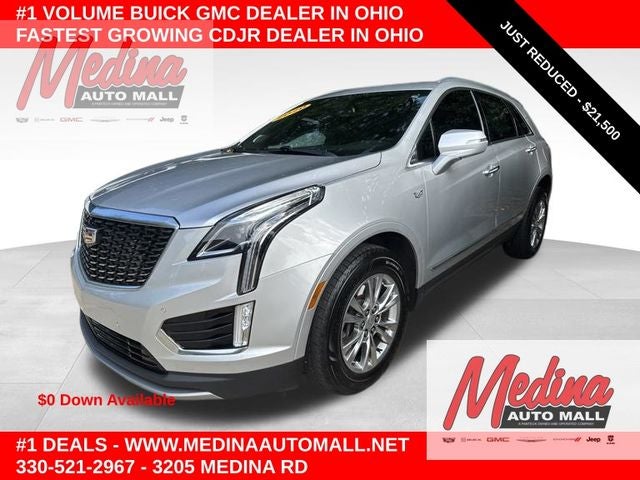 2020 Cadillac XT5 Premium Luxury in Radiant Silver Metallic — front three-quarter view