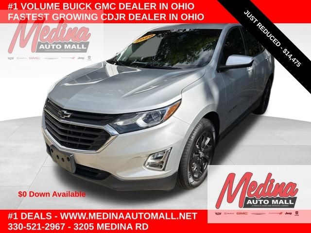 2020 Chevrolet Equinox LT in Silver Ice Metallic — front three-quarter view