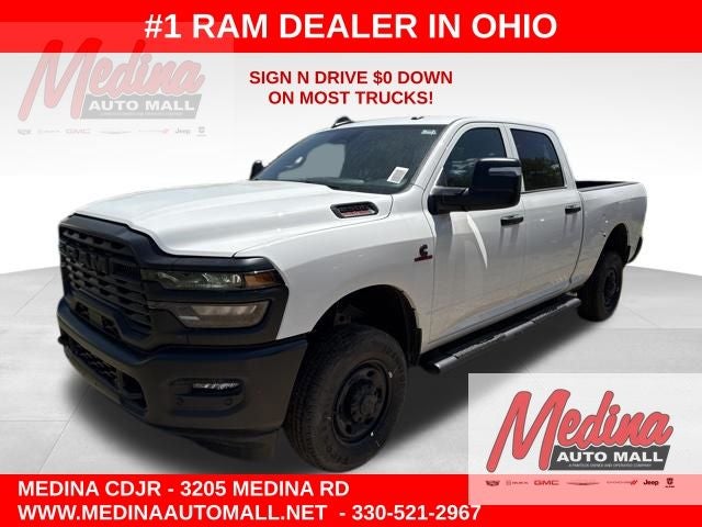 2026 RAM 2500 Tradesman in Bright White Clear-Coat Exterior Paint — front three-quarter view