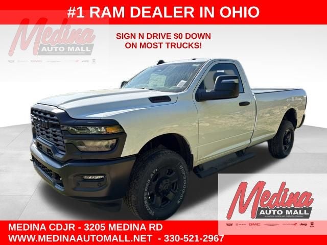 2026 RAM 2500 Tradesman in Bright White Clear-Coat Exterior Paint — front three-quarter view