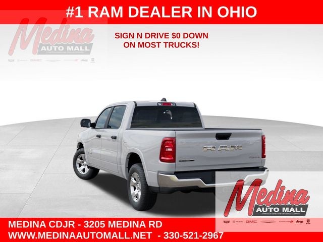 2026 RAM 1500 Big Horn/Lone Star in Bright White Clear-Coat Exterior Paint — front three-quarter view
